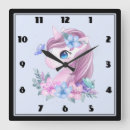Search for unicorn clocks Mythical creature