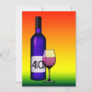 Search for wine glass birthday invitations Champagne