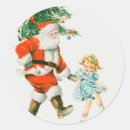 Search for vintage christmas girl stickers Winter