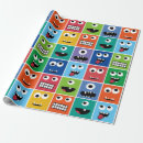 Search for monsters wrapping paper Face