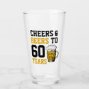 Search for 60th birthday beer glasses 60 years