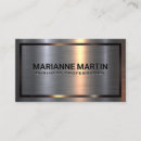 Search for silver business cards Metallic