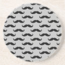 Search for moustache coasters Black