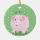 Search for pink pig christmas tree decorations Animal