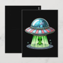 Search for alien abduction postcards Space