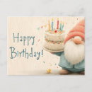 Search for gnome birthday Watercolor