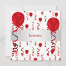 Search for red balloons invitations Elegant