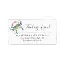 Search for crab return address labels Nautical