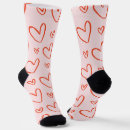 Search for valentines day socks Hand drawn
