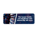 Search for fireworks return address labels Red white and blue