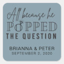 Search for funny question stickers Blue