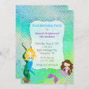 Search for mermaid pool party invitations Kids