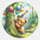 Search for bear cartoon stickers Birthday