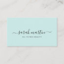 Search for teal business cards Makeup artist