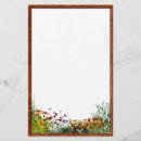 Search for flower border stationery paper Garden