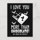 Search for chocolate lover postcards Funny