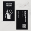 Search for bagpipes business cards Bagpiping
