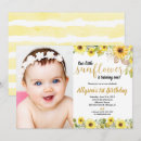 Search for sunflower photo invitations Yellow