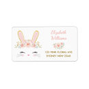 Search for bunny rabbit return address labels Flower