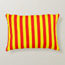 Search for red and yellow striped cushions Stripes