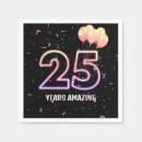 Search for 25th birthday napkins Party