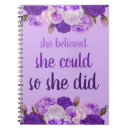 Search for she believed she could notebooks Floral