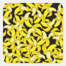 Search for bananas square stickers Illustration
