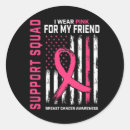 Search for breast cancer support stickers Squad