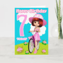 Search for girl 7th birthday cards Pretty