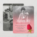 Search for red rose funeral invitations Memorial