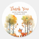 Search for fox baby shower stickers Girl
