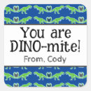 Search for dinosaur valentines stickers T rex