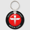 Search for allergy key rings Red