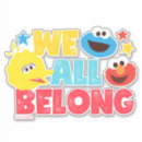 Search for racial equality stickers Sesame street
