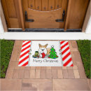 Search for corgi doormats Christmas tree