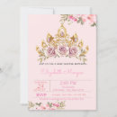 Search for tiara baby shower invitations Flowers