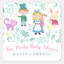 Search for mad hatter tea party stickers Don't be late