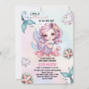 Search for little mermaid on the way invitations Elegant