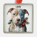 Search for pit bull christmas tree decorations Terrier