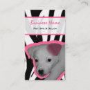 Search for dog grooming business cards Pink