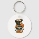 Search for wolf design key rings Pug