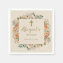 Search for girls christening napkins Flowers