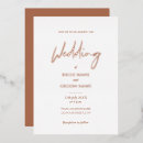 Search for brown beach wedding invitations Minimal