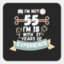 Search for 55th birthday party stickers Vintage