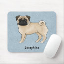 Search for cute fawn mouse mats Pug