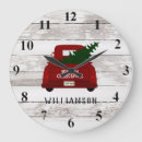 Search for vintage christmas clocks Vintage red truck