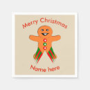Search for gingerbread man napkins Festive
