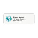 Search for teal green return address labels Stylish