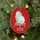 Search for white cat christmas tree decorations Watercolor