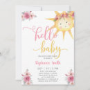 Search for sunshine baby girl shower invitations You are my sunshine
